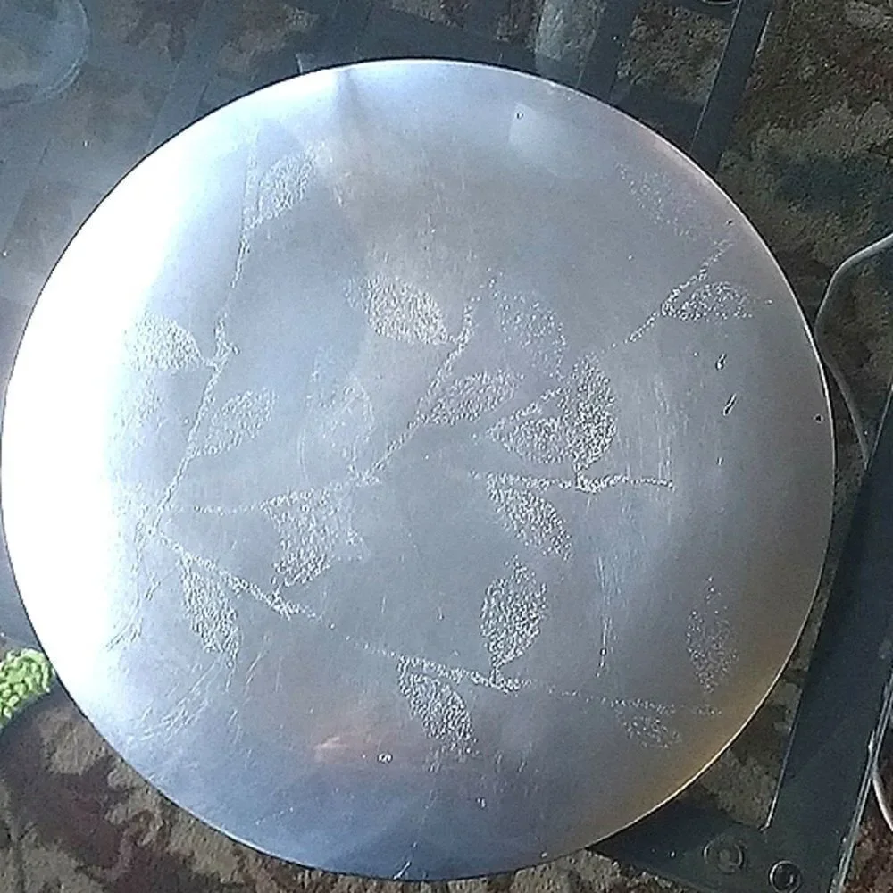 Crate&Barrel Vintage Festive Red Mercury Glass Platter 13